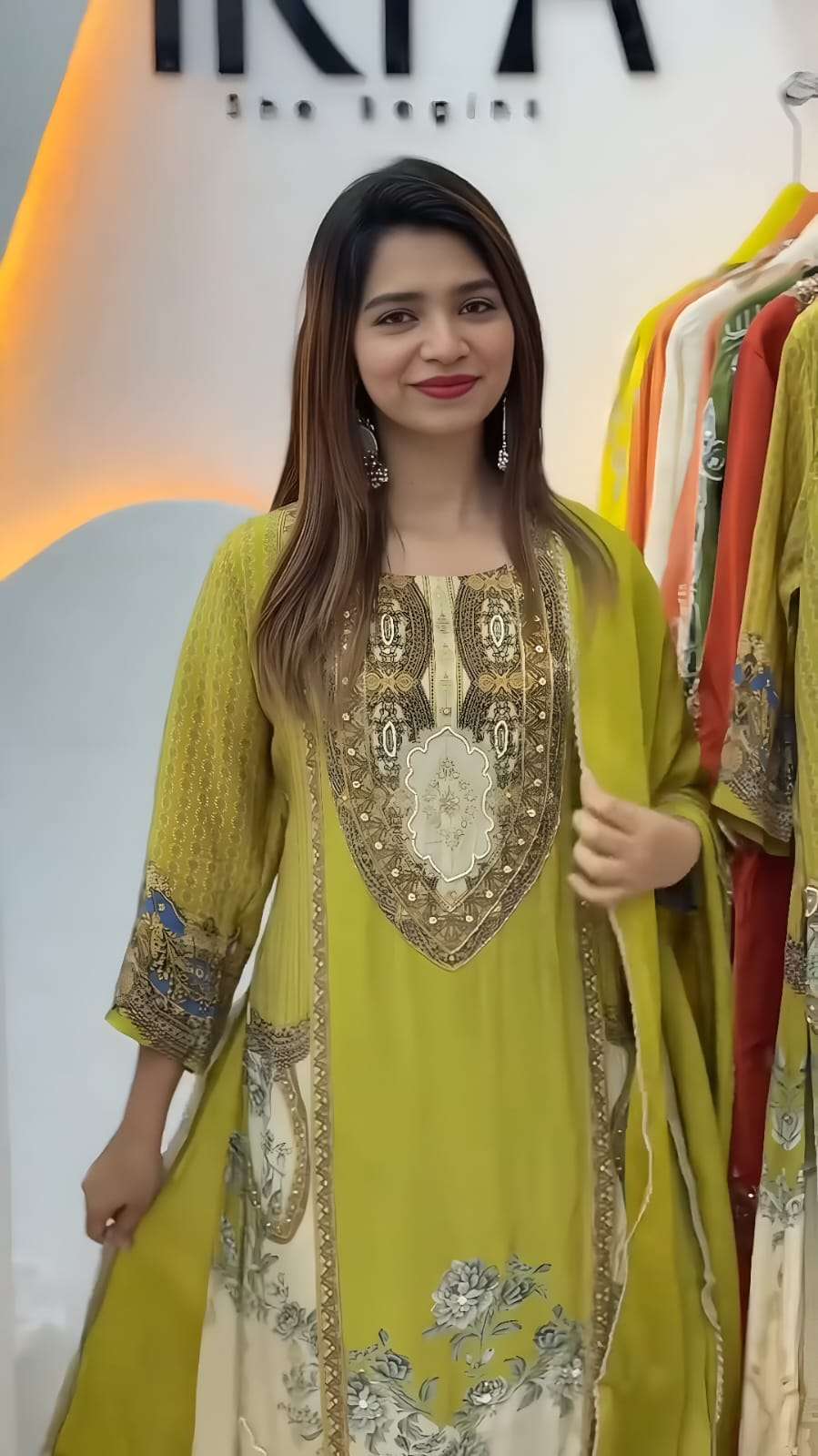 YD-046 BY ASLIWHOLESALE CREPE PRINTED PAKISTANI DRESSES-00104