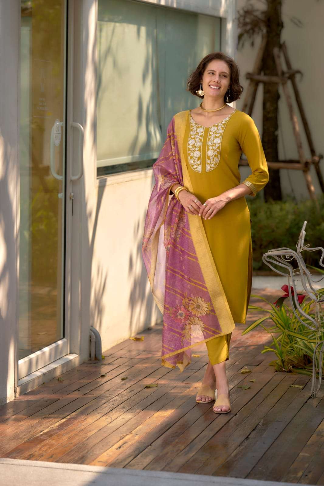 YD-2012 BY ASLIWHOLESALE HEAVY RAYON EMBROIDERY DRESSES -  00104