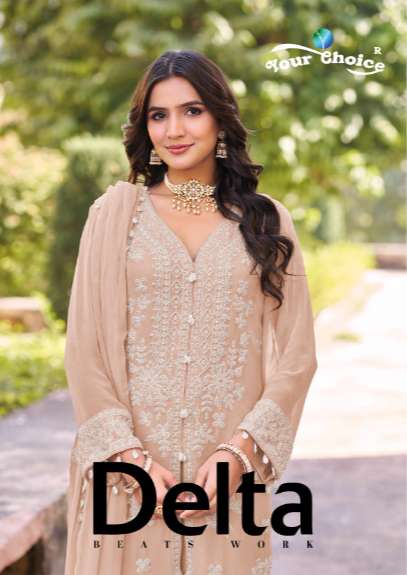 YOUR CHOICE DELTA 5001 TO 5003 SERIES PURE CHINON EMBROIDERY DRESSES-00028