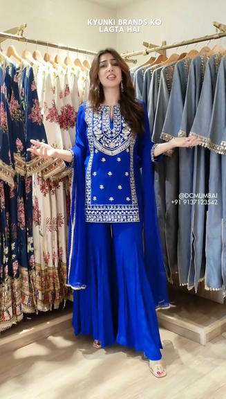 1574 HIT COLOUR BY ASLIWHOLESALE FAUX GEORGETTE SHARARA SUIT FOR WEDDINGS -  00241