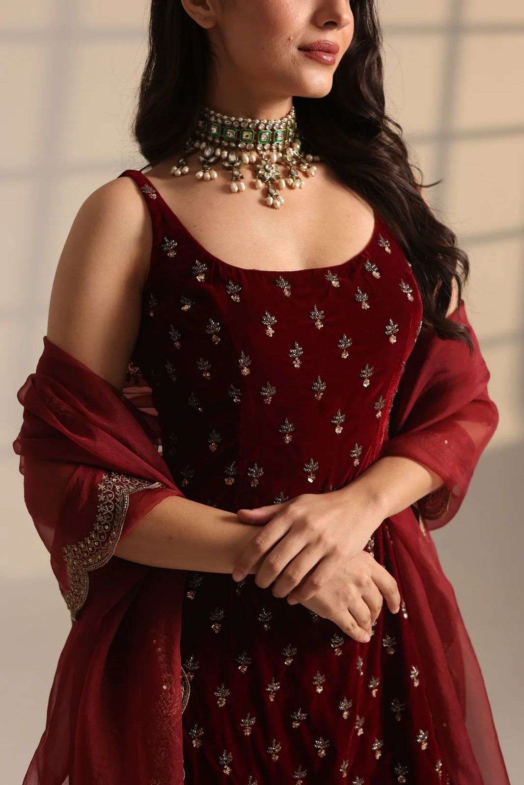 1576 HIT COLOUR BY ASLIWHOLESALE ROMAN SILK EMBROIDERY STITCHED DRESSES - 00241