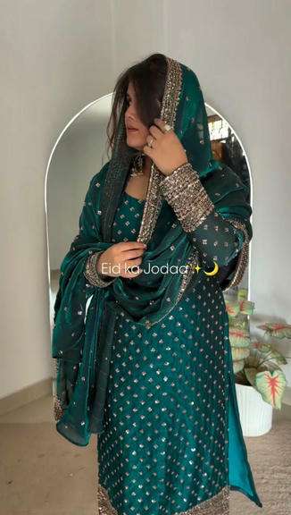 1580 HIT COLOUR BY ASLIWHOLESALE FENDY SILK EMBROIDERY DRESSES - 00241