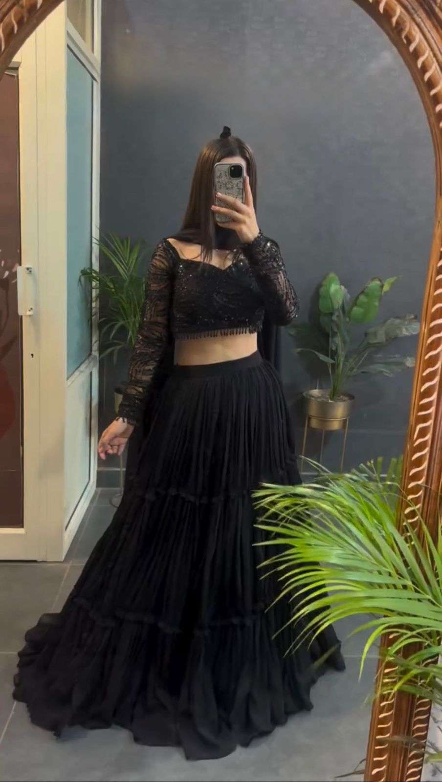 393 HIT COLOUR BY ASLIWHOLESALE FAUX GEORGETTE EMBROIDERY LEHENGAS-00246