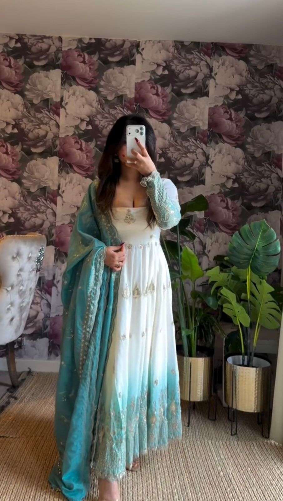 5987 HIT COLOUR BY ASLIWHOLESALE GEORGETTE ANARKALI SUIT WITH DUPATTA - 00242