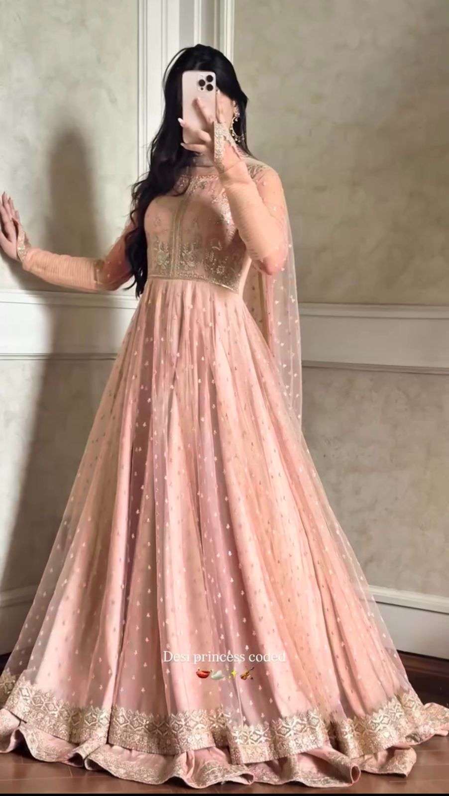 5991 HIT COLOUR BY ASLIWHOLESALE FAUX GEORGETTE EMBROIDERY ANARKALI DRESSE-00242