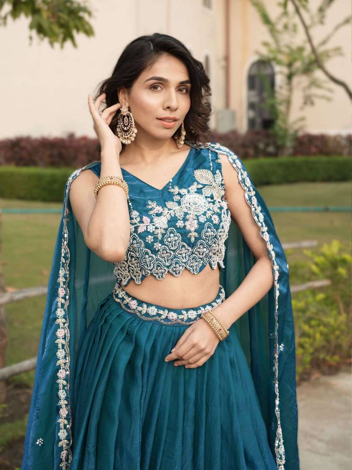 8121 COLOUR BY ASLIWHOLESALE FENDY SILK EMBROIDERY LEHENGAS - 00135