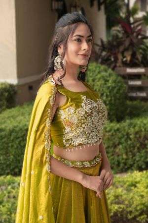 8124 COLOUR BY ASLIWHOLESALE FENDY SILK EMBROIDERY LEHENGAS - 00135