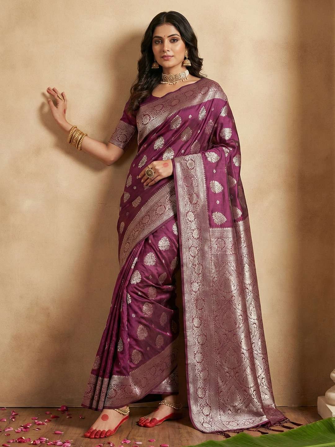 AADYA SILK VOL-2 BY ASLIWHOLESALE SILK BLEND PREMIUM SAREES-00281