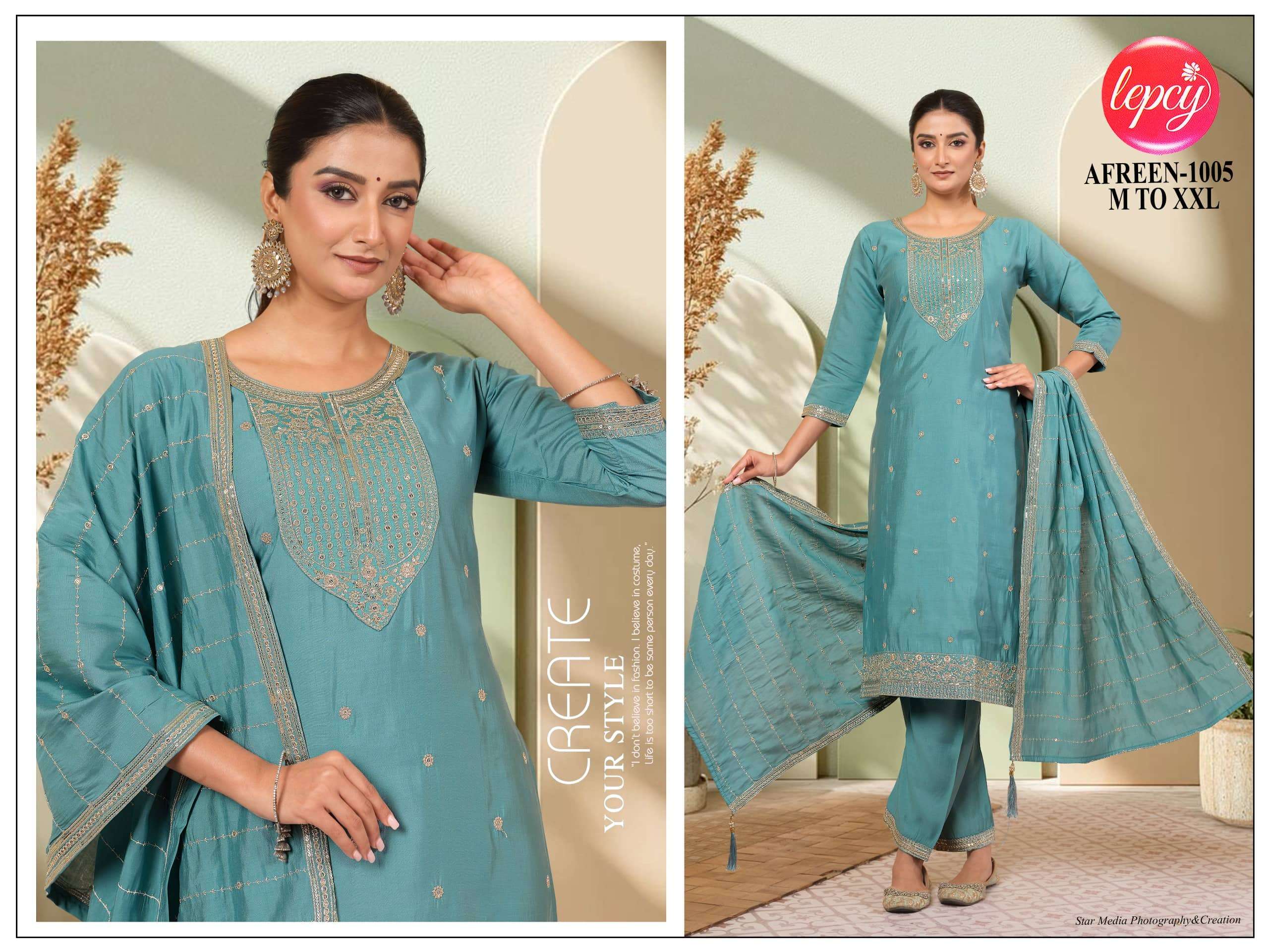 AFREEN BY ASLIWHOLESALE SILK PREMIUM STITCHED PUNJABI SUITS SET-00320