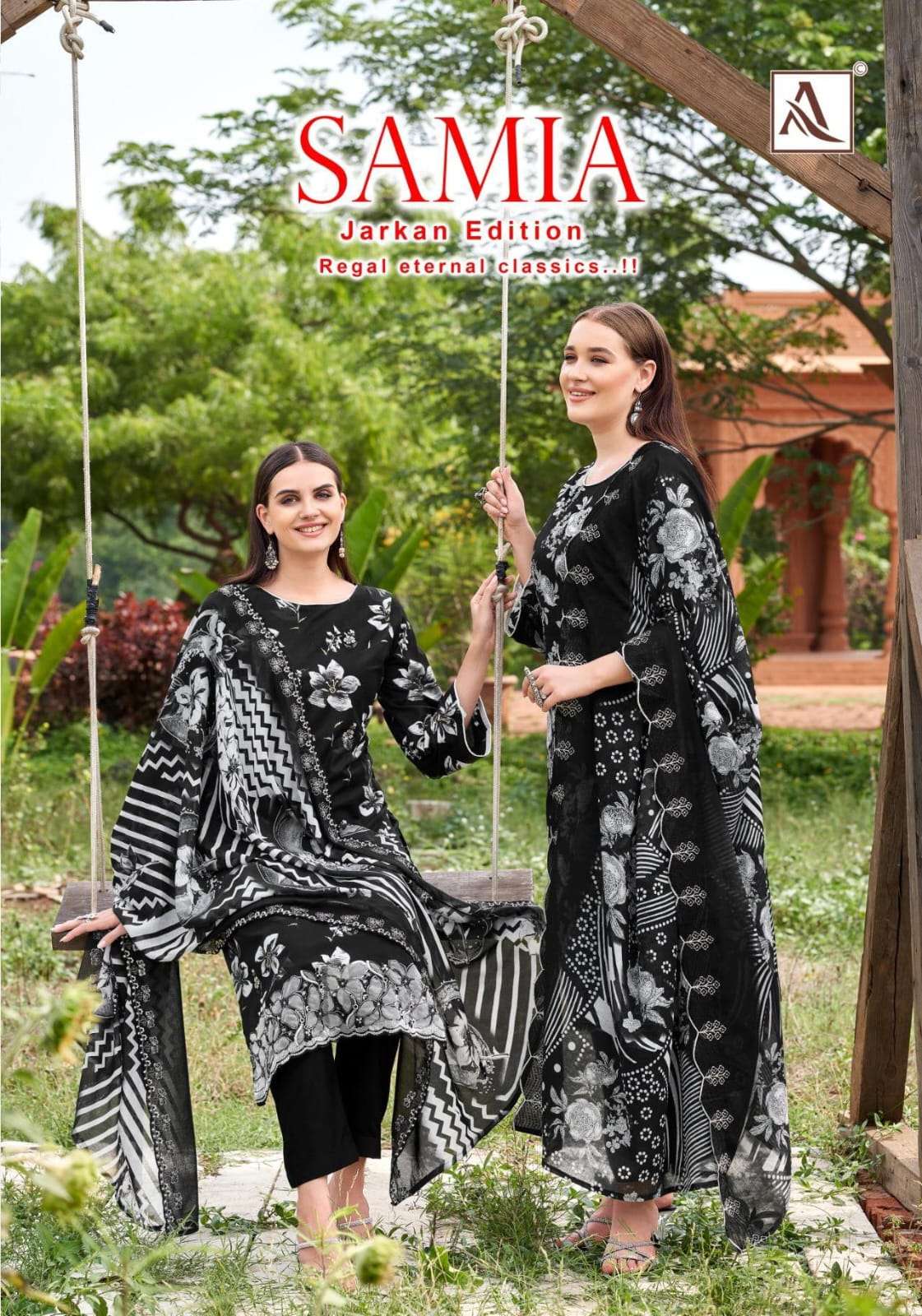 ALOK SUIT SAMIA PURE CAMBRIC COTTON PRINTED PAKISTANI DRESSES-00201
