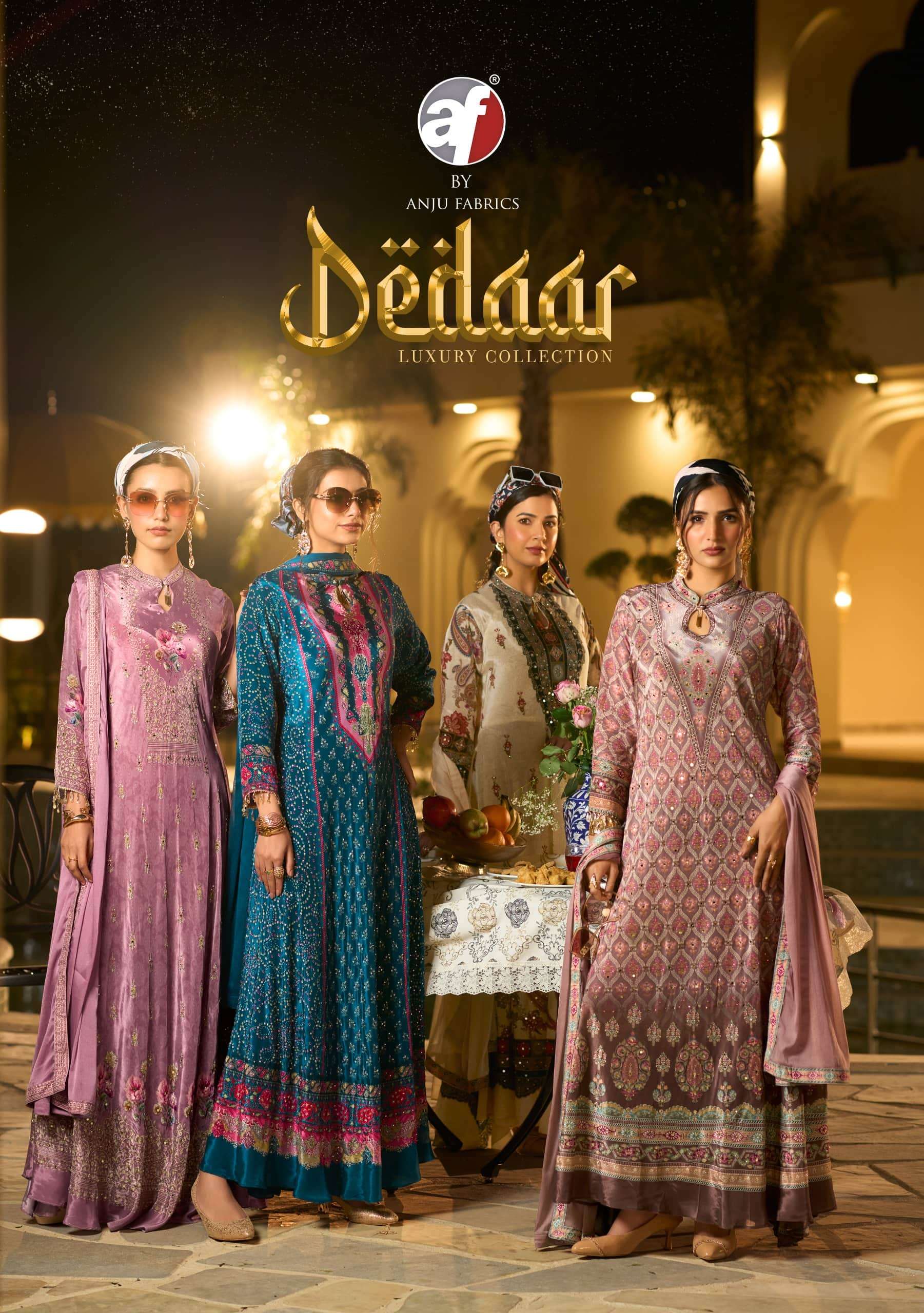 ANJU FAB DEDAAR 4217 TO 4222 SERIES PURE NATUREAL CREPE DRESSES-00140