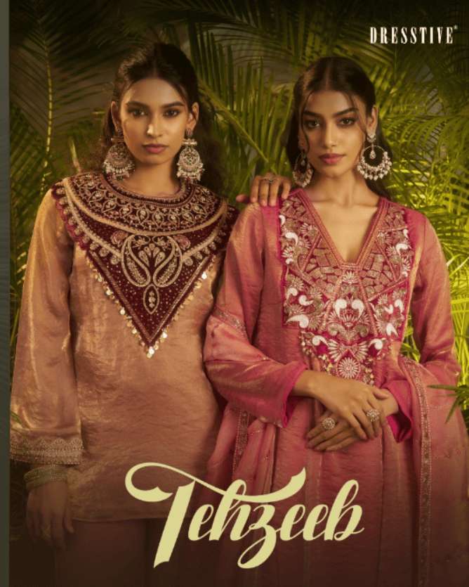 ARYA DESIGN TEHZEEB 166 TO 171 SERIES ORGANZA EMBROIDERY STITCHED PAKISTANI SUITS-00058