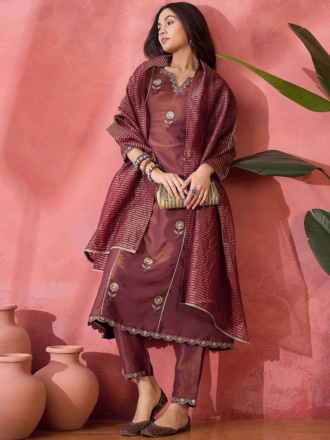 CHAHAT VOL-2 BY ASLIWHOLESALE SIMMER SILK EMBROIDERY STITCHED DRESSES-00264