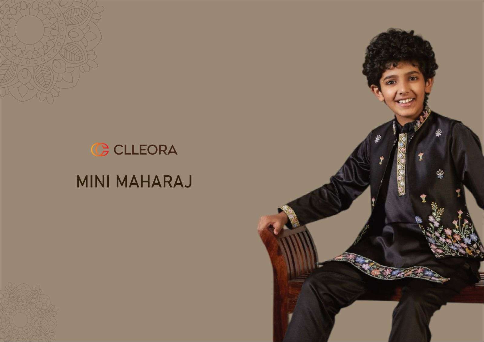 CLLEORA MINI MAHARAJ 91091 TO 91093 SERIES SATIN STITCHED KIDS WEAR KURTA-00278