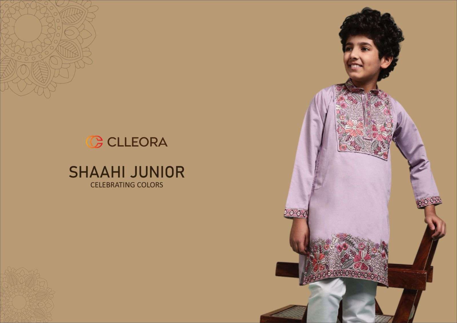 CLLEORA SHAAHI JUNIOR 91101 TO 91106 SERIES VISCOSE SILK KIDS WEAR KURTAS-00278