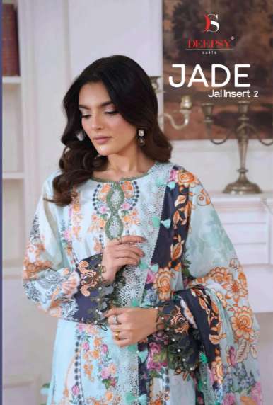 DEEPSY SUIT JADE JAL INSERT VOL-02 1541 TO 1548 SERIES COTTON PRINTED DRESSES-00201