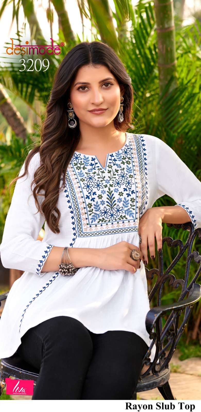 DESIMODE DIVYA VOL-9 RAYON PRINTED STITCHED TUNICS-00323
