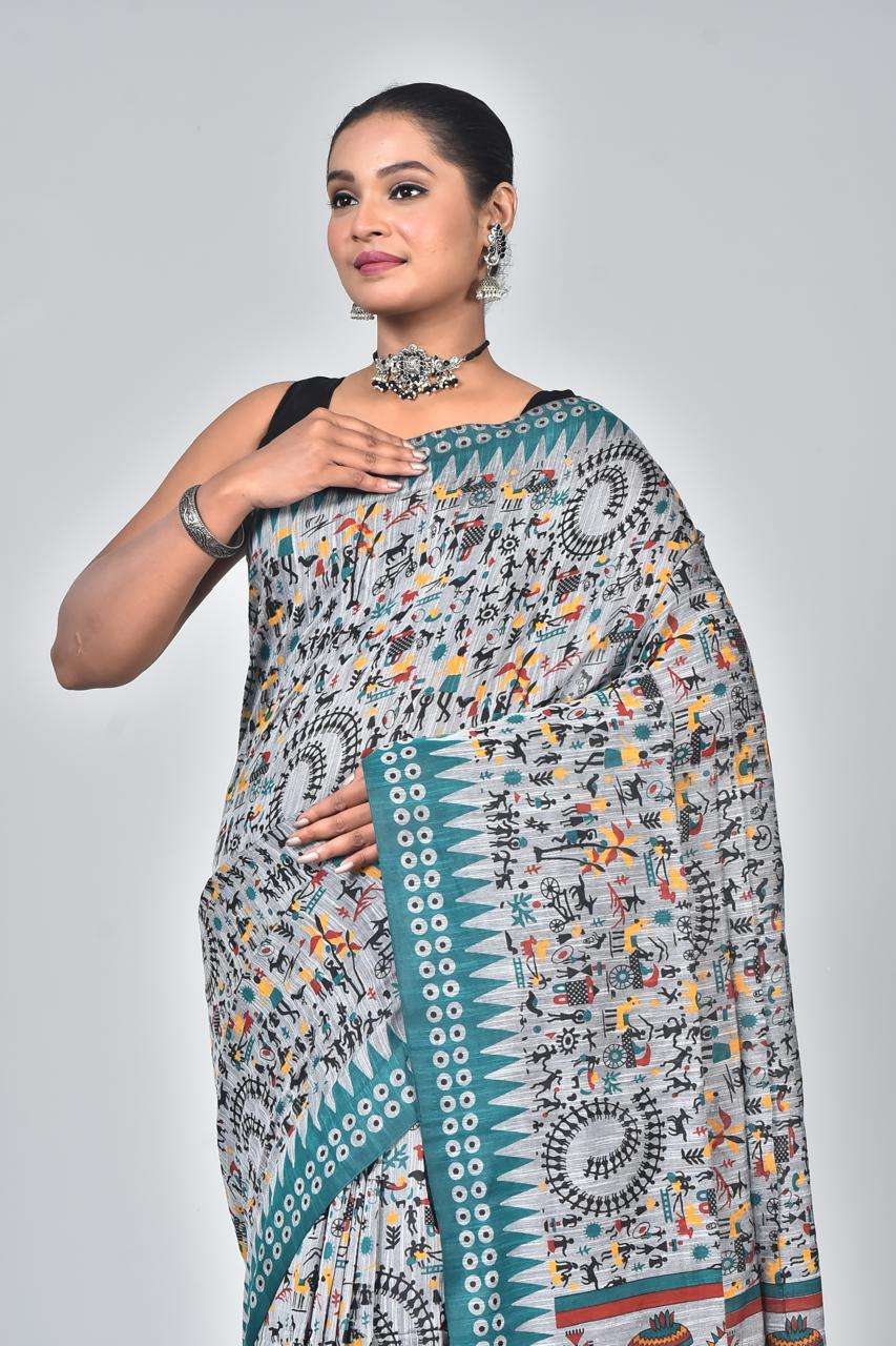 DEVYANI VOL-133 BY ASLIWHOLESALE LINEN COTTON PRINTED SAREES - 00259