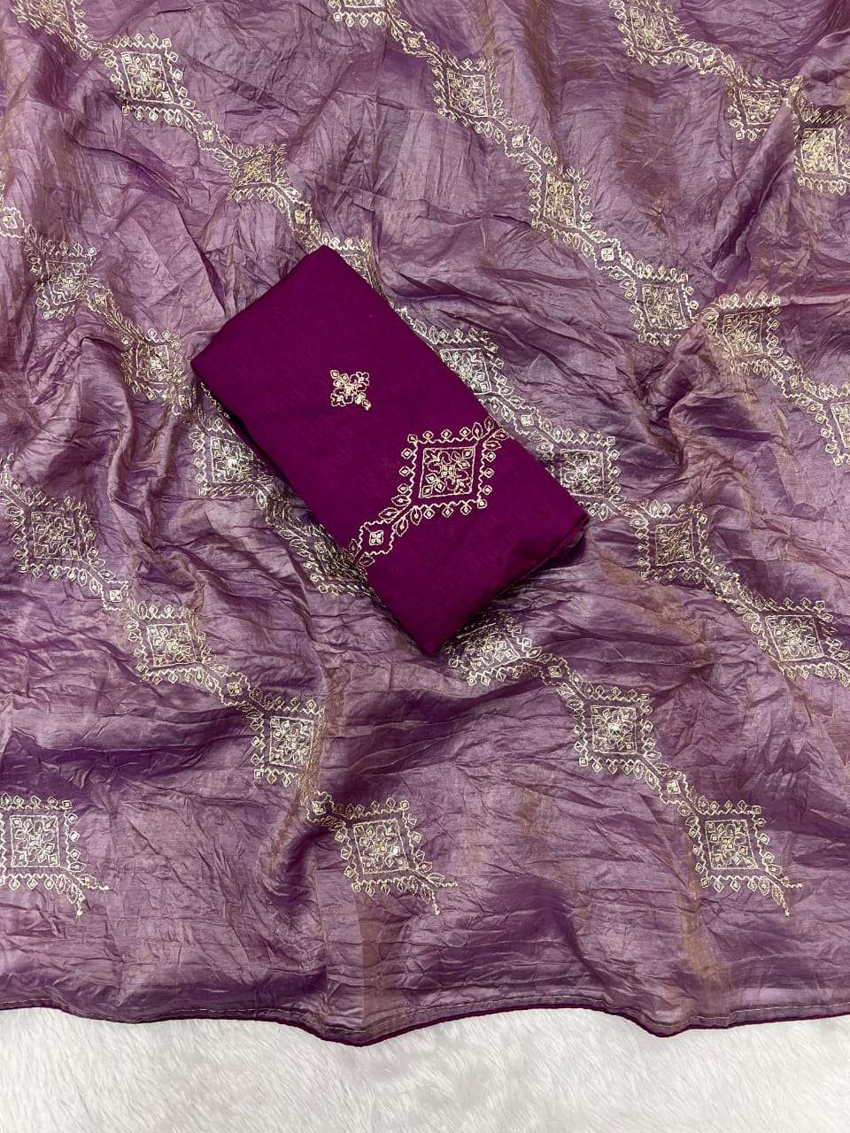 DEVYANI VOL-151 BY ASLIWHOLESALE CRUSH EMBROIDERY SAREES - 00259