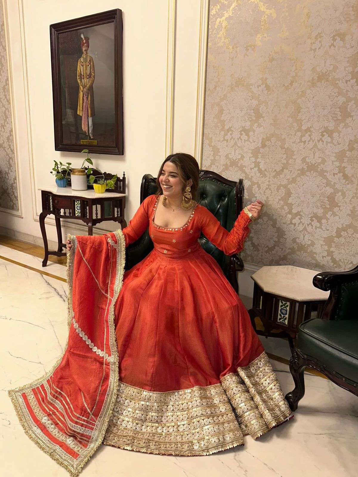 DN- 566 BY ASLIWHOLESALE CHINON SILK ANARKALI SUIT WITH DUPATTA - 00232