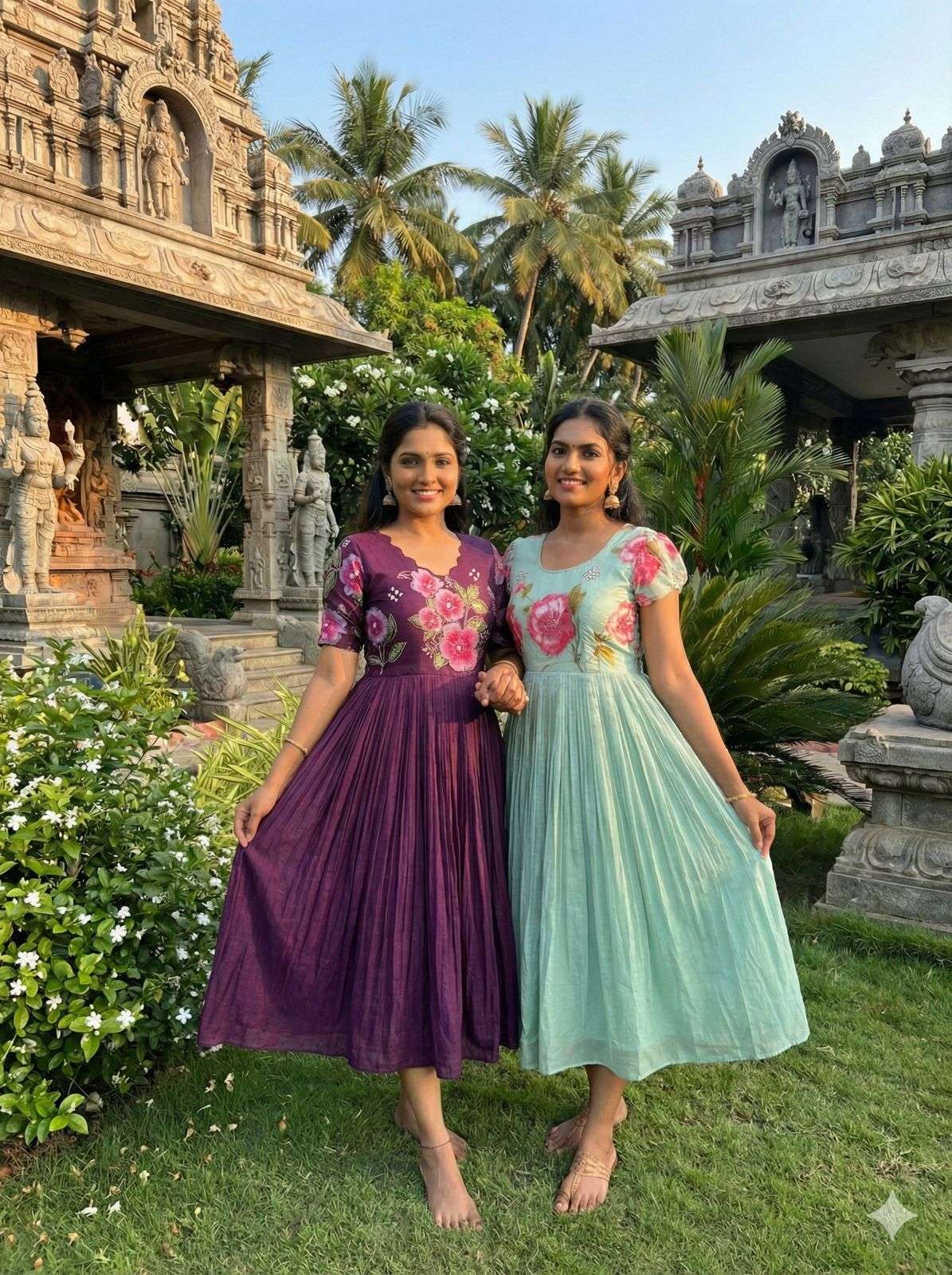  DS21 HIT DESIGN BY ASLIWHOLESALE MUL COTTON PRINTED GOWNS - 00291