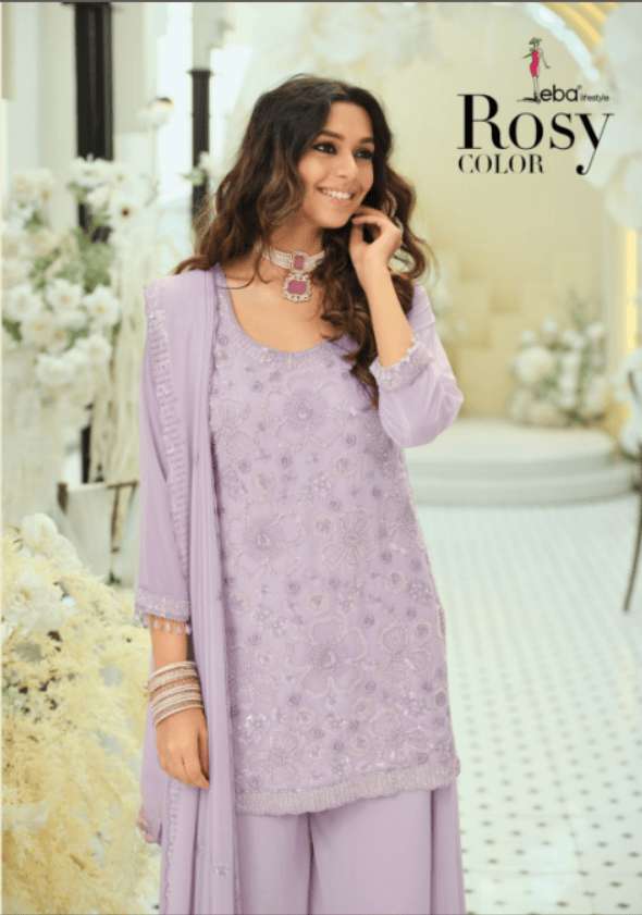 EBA LIFESTYLE ROSY 2328 A TO C SERIES GEORGETTE STITCHED PAKISTANI DRESSES-00289