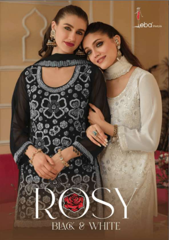 EBA LIFESTYLE ROSY NX 2416 TO 2417 SERIES GEORGETTE EMBROIDERY PAKISTANI SUITS-00289