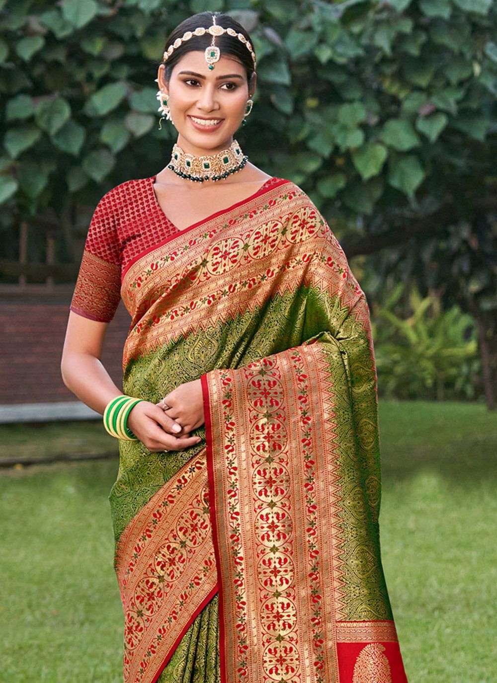 GAURI VOL-2 BY ASLIWHOLESALE BANARASI SILK PRINTED SAREES-00281