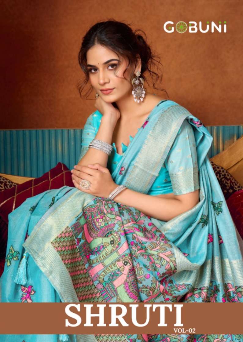 GOBUNI SHRUTI VOL-02 2711 TO 2716 SERIES MODAL SAREES-00137