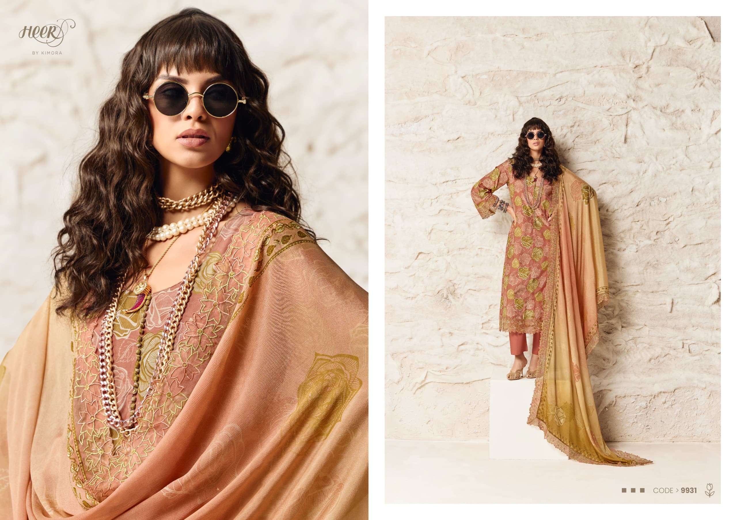 HEER AMOUR MUSLIN PRINTED UNSTITCHED PAKISTANI SUIT-00069