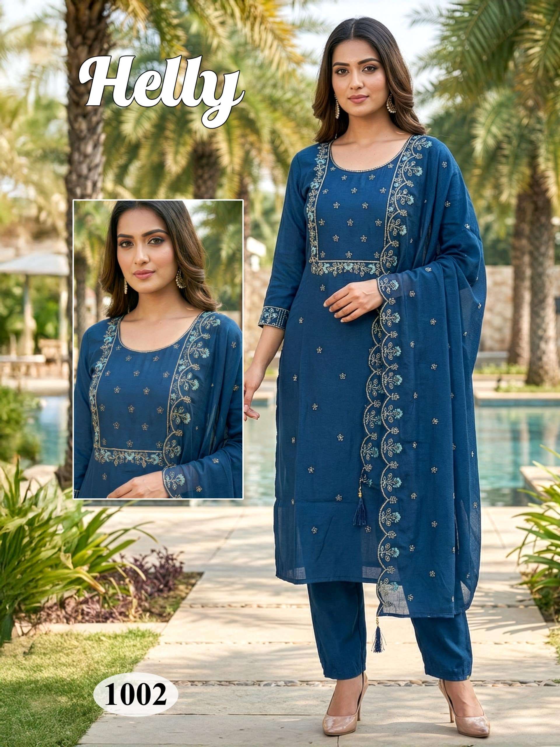 HELLY BY ASLIWHOLESALE ROMAN SILK STRAIGHT-CUT DRESSES-00320