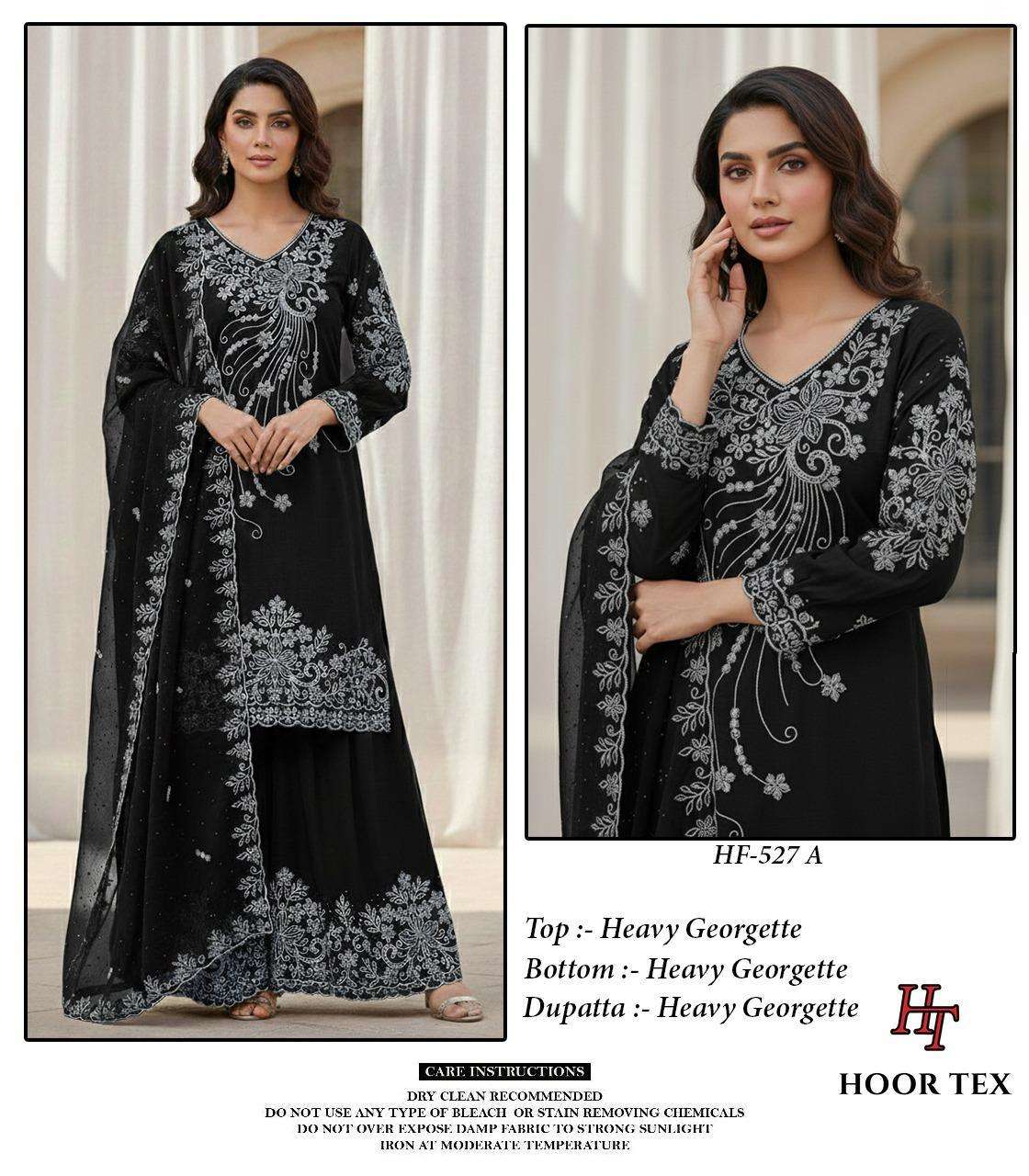 HOOR TEX HF-527 A TO D SERIES GEORGETTE EMBROIDERY DRESSES-00020