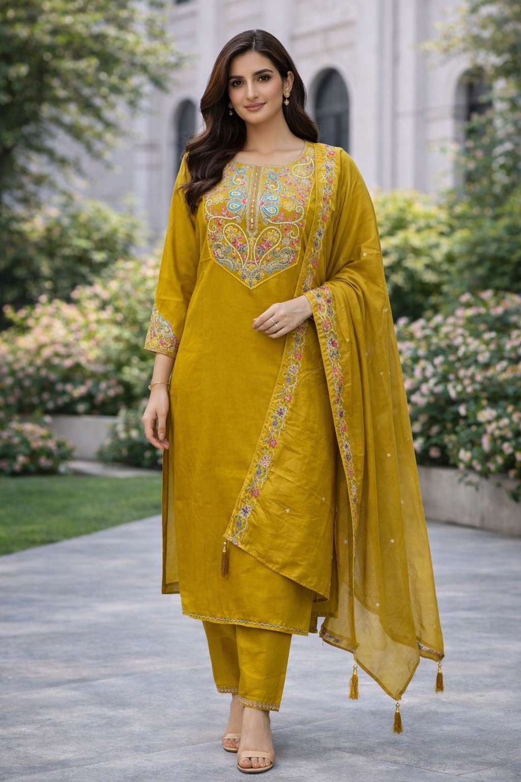 IZZA VOL-1 BY ASLIWHOLESALE COTTON SILK PUNJABI STITCHED DRESSES-00265