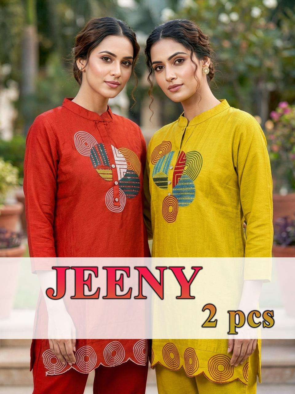 JEENY BY ASLIWHOLESALE VARTICAN STITCHED PRINTED CO-ORD SET-00320