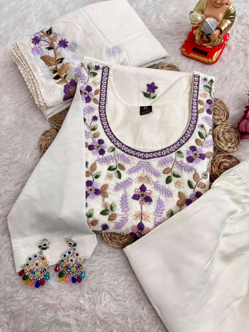 JYOTI VOL-443 BY ASLIWHOLESALE ROMAN SILK EMBROIDERY DRESSES - 00233