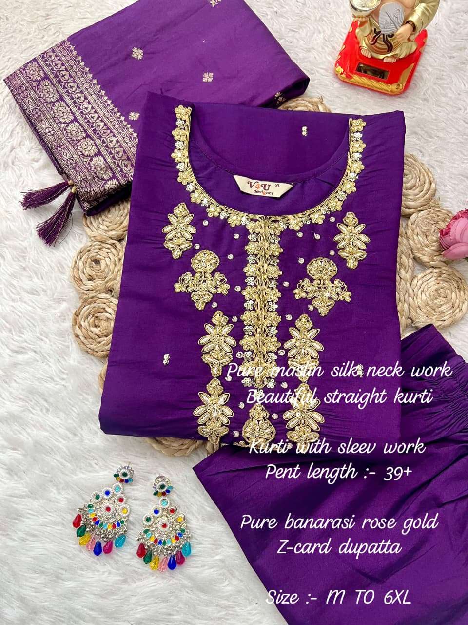 JYOTI VOL-444 BY ASLIWHOLESALE VISCOSE EMBROIDERY STITCHED DRESSES - 00233