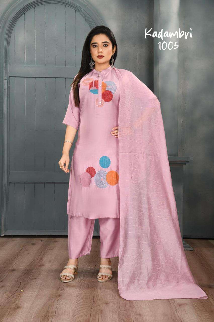 KADAMBRI BY ASLIWHOLESALE 1001 TO 1008 SERIES VATICAN PRINTED DRESSES-00320