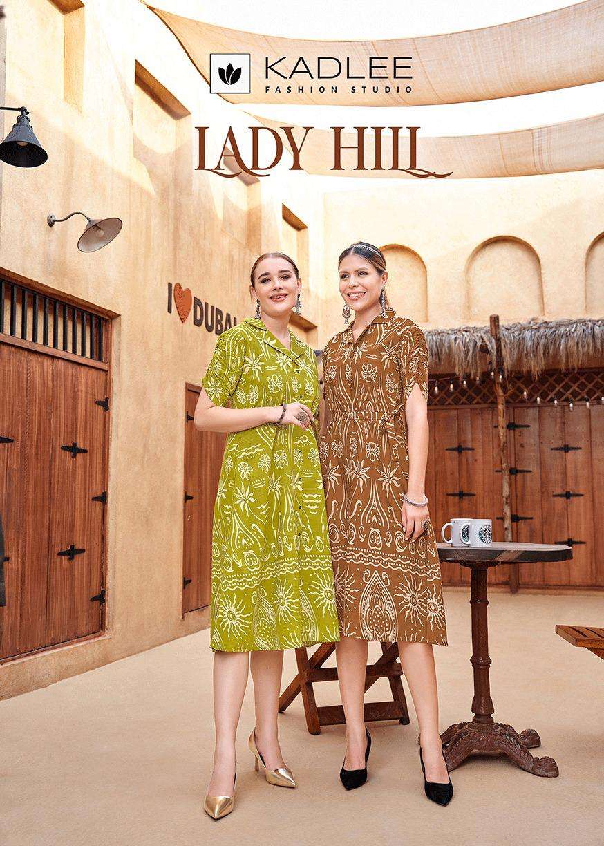 KADLEE LADY HILL 3001 TO 3004 SERIES PURE VISCOSE PRINTED KURTIS-00014