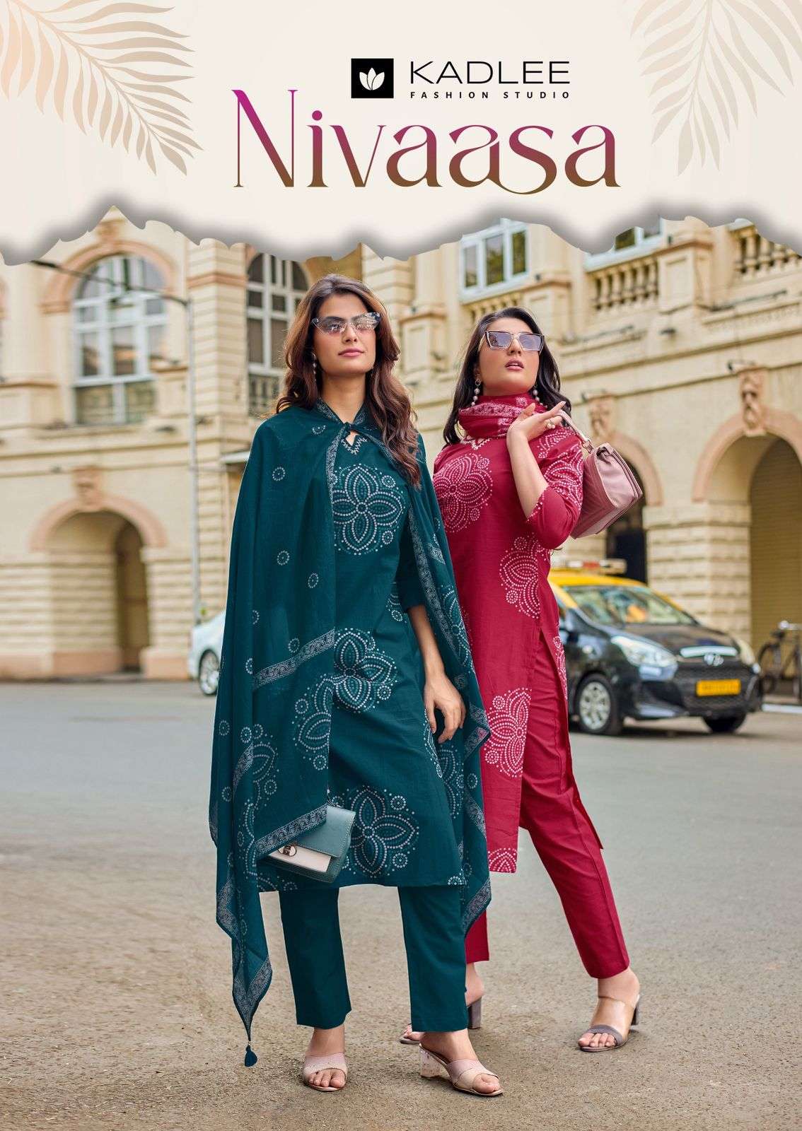 KADLEE NIVAASA 3001 TO 3004 SERIES PURE COTTON PRINTED DRESSES-00014