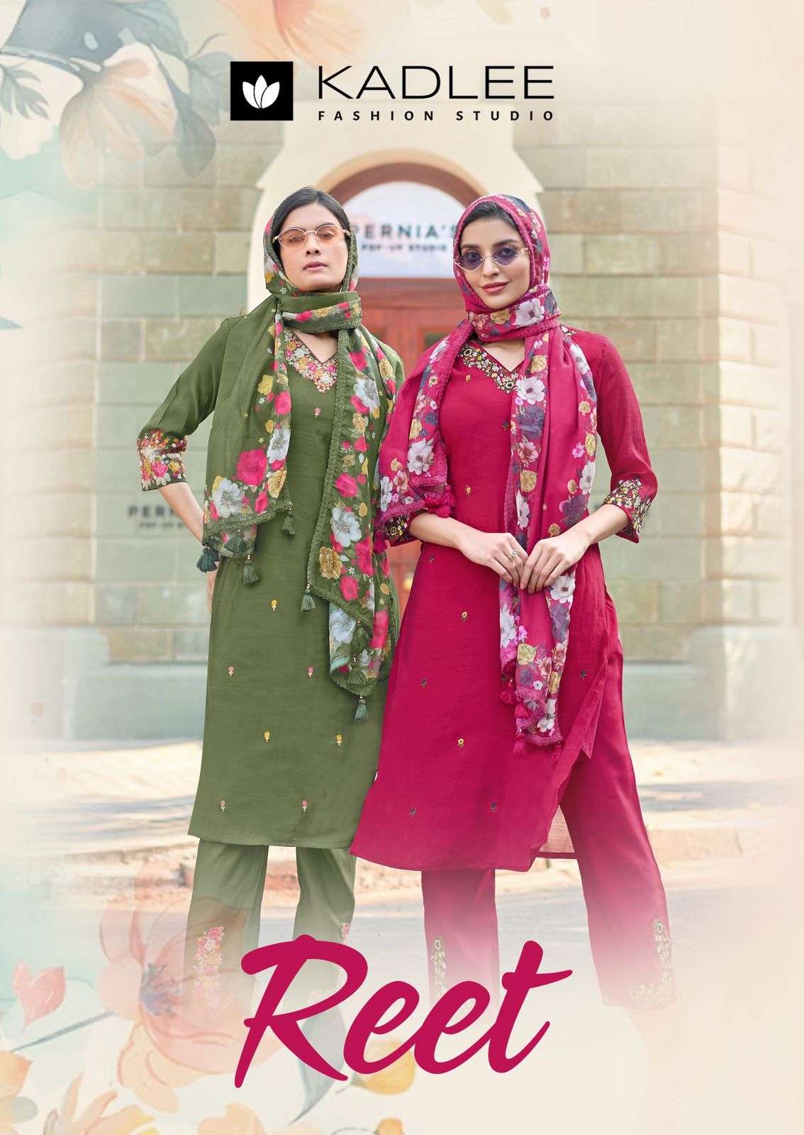 KADLEE REET 2001 TO 2004 SERIES CHANDERI HANDWORK DRESSES-00014