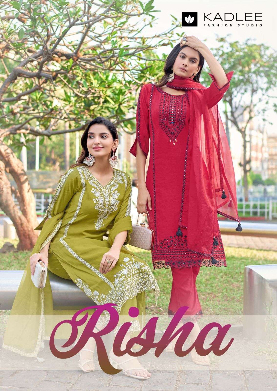 KADLEE RISHA 4001 TO 4006 SERIES PURE VISCOSE WORK DRESSES-00014