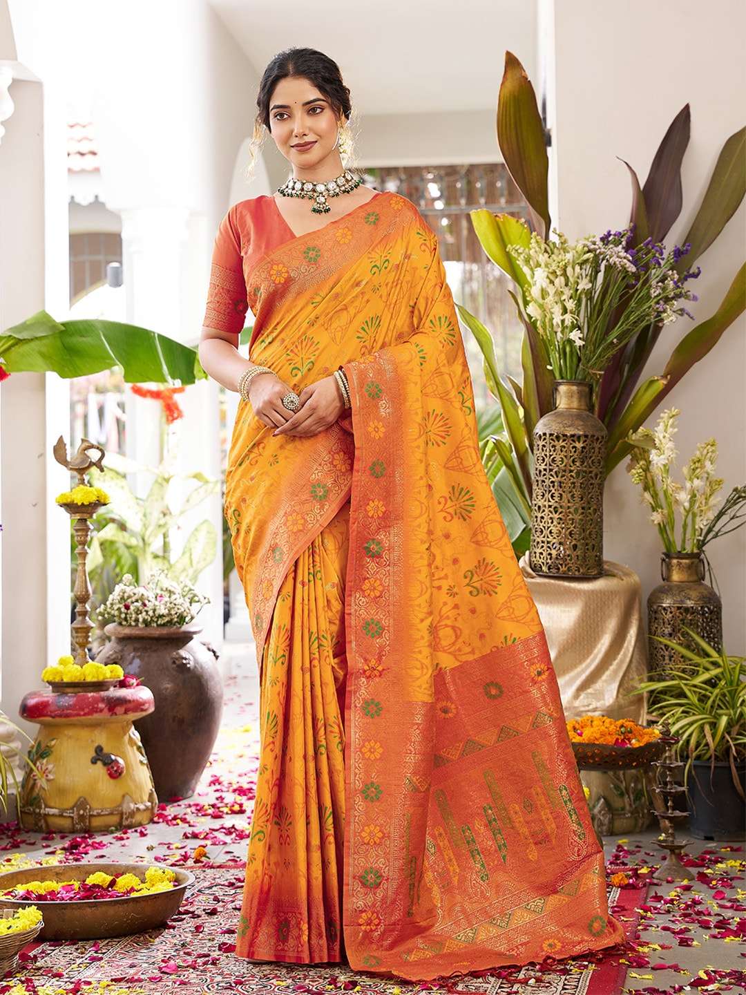 KANCHANA SILK BY ASLIWHOLESALE 1001 TO 1006 SERIES SILK PRINTED SAREES-00281