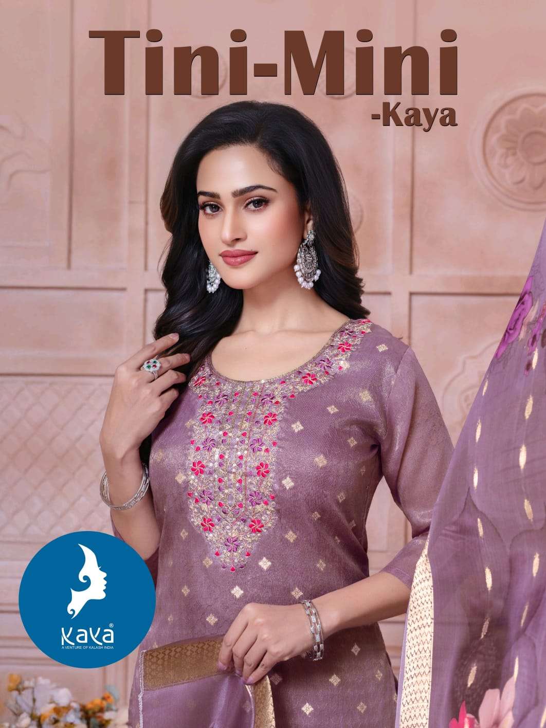 KAYA TINI MINI 01 TO 06 SERIES PURE SIMMER JACQUARD DRESSES-00014