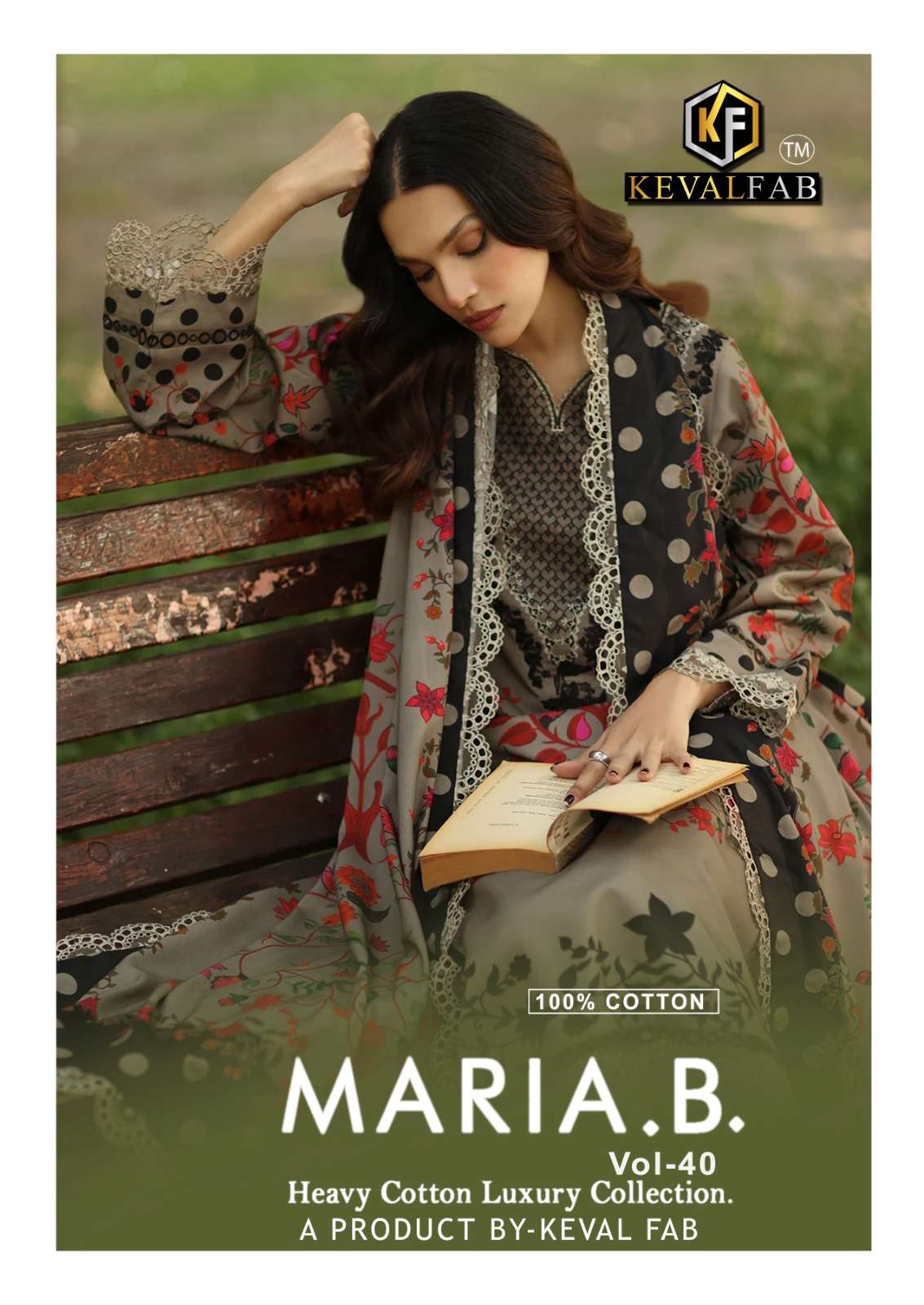 KEVAL FAB MARIAB VOL-40 40001 TO 40006 SERIES PURE COTTON PAKISTANI DRESSES-00201