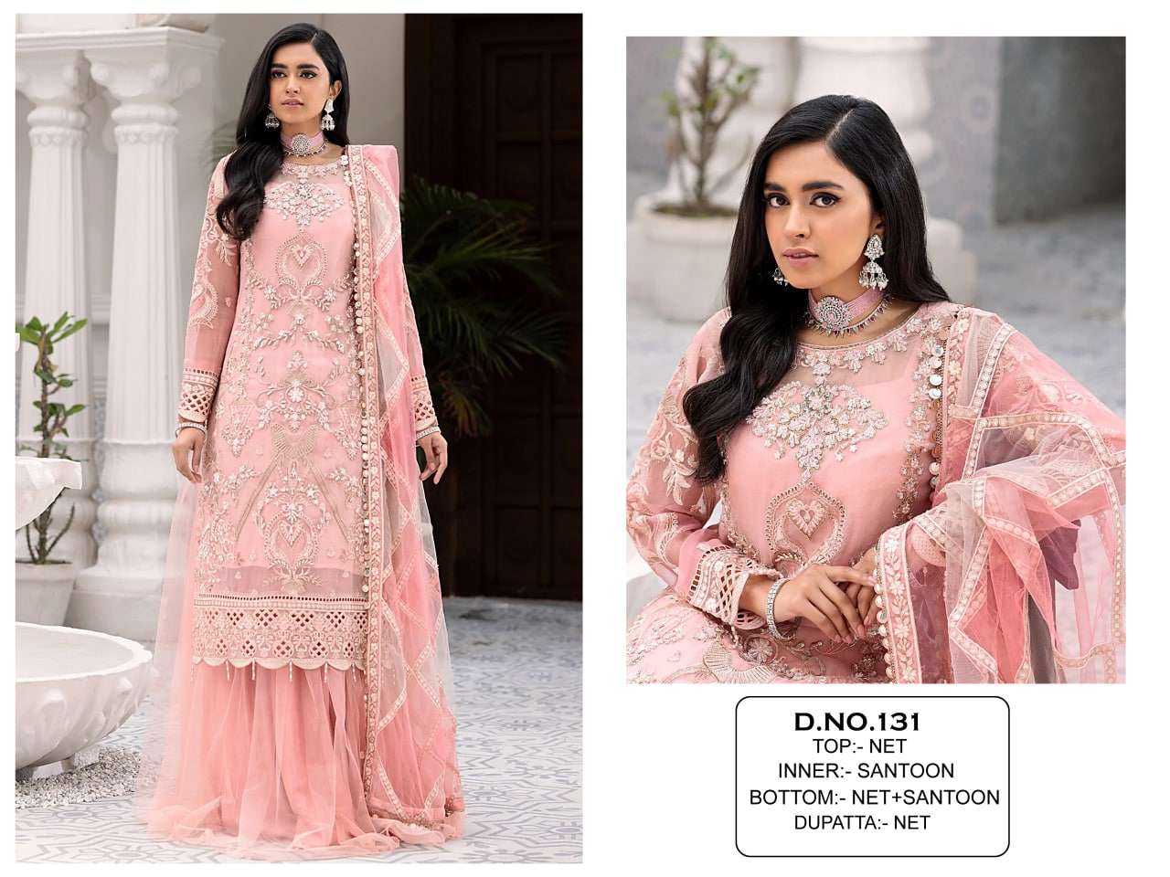 KF - 131 BY ASLIWHOLESALE NET EMRBOIDERY PAKISTANI DRESSES-00104