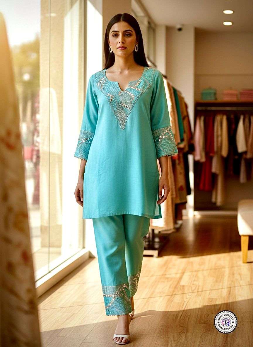 KF-508 BY ASLIWHOLESALE SIMAR SILK EMBROIDERY SUITS - 00096