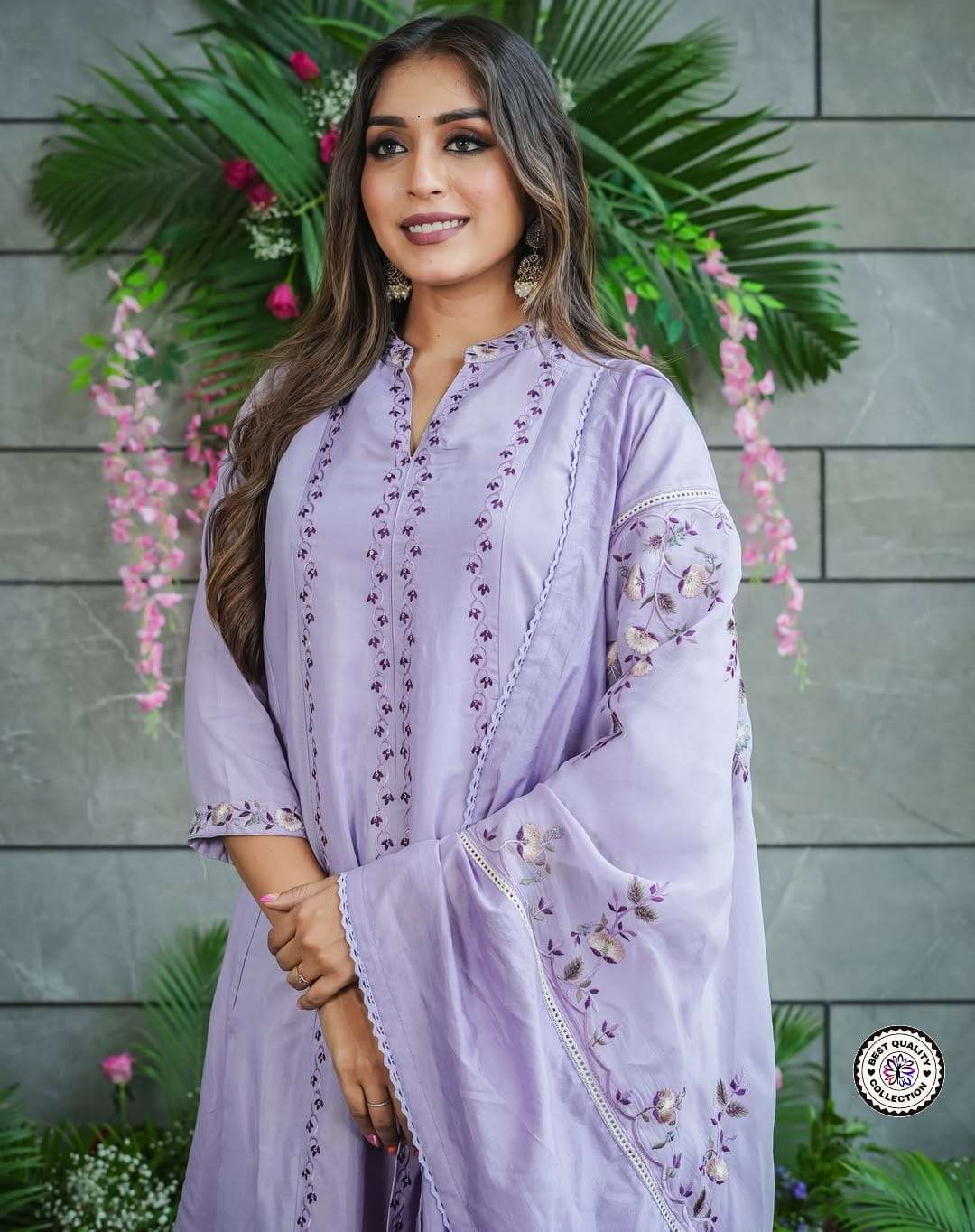 KF-6035 BY ASLIWHOLESALE MUSLIN COTTON EMBROIDERY DRESSES - 00096