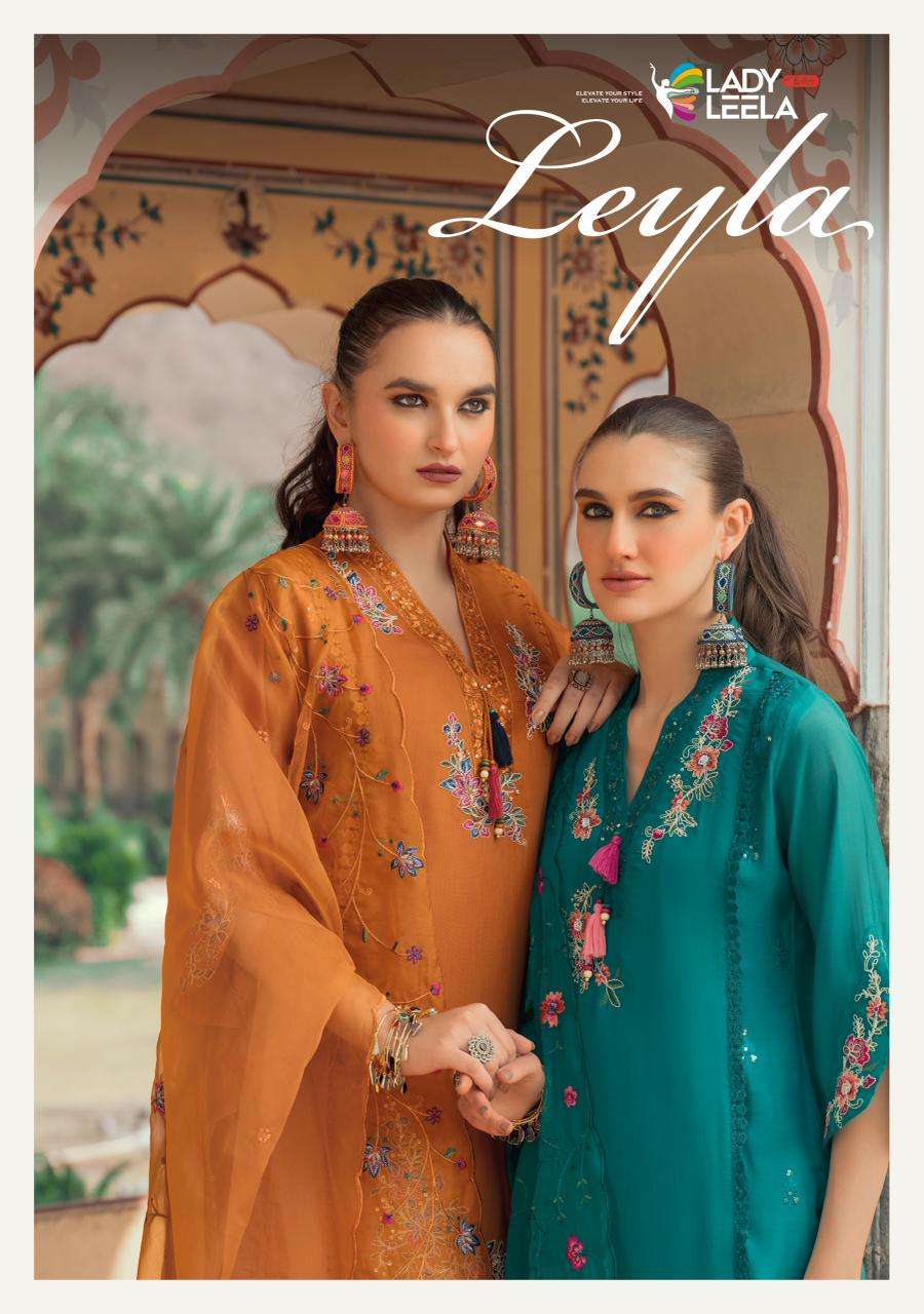 LADY LEELA LEYLA 31301 TO 31304 SERIES VISCOSE EMBROIDERY DRESSES-00028