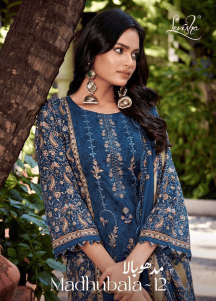 LEVISHA MADHUBALA VOL-12 1001 TO 1006 SERIES PURE COTTON EMBROIDERY PAKISTANI DRESSES-00011
