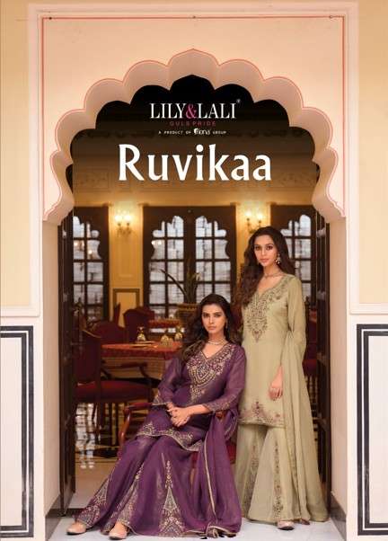 LILY AND LALI RUVIKAA 30801 TO 30804 SERIES PURE SILK EMBROIDERY DRESSES-00028